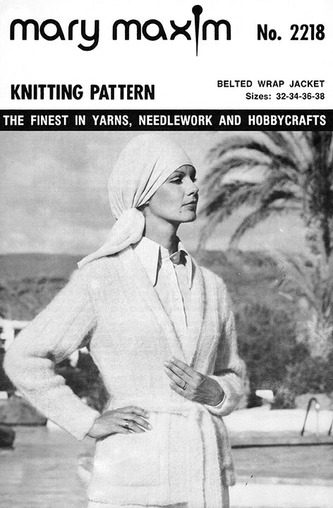 Ladies' Belted Wrap Jacket Pattern