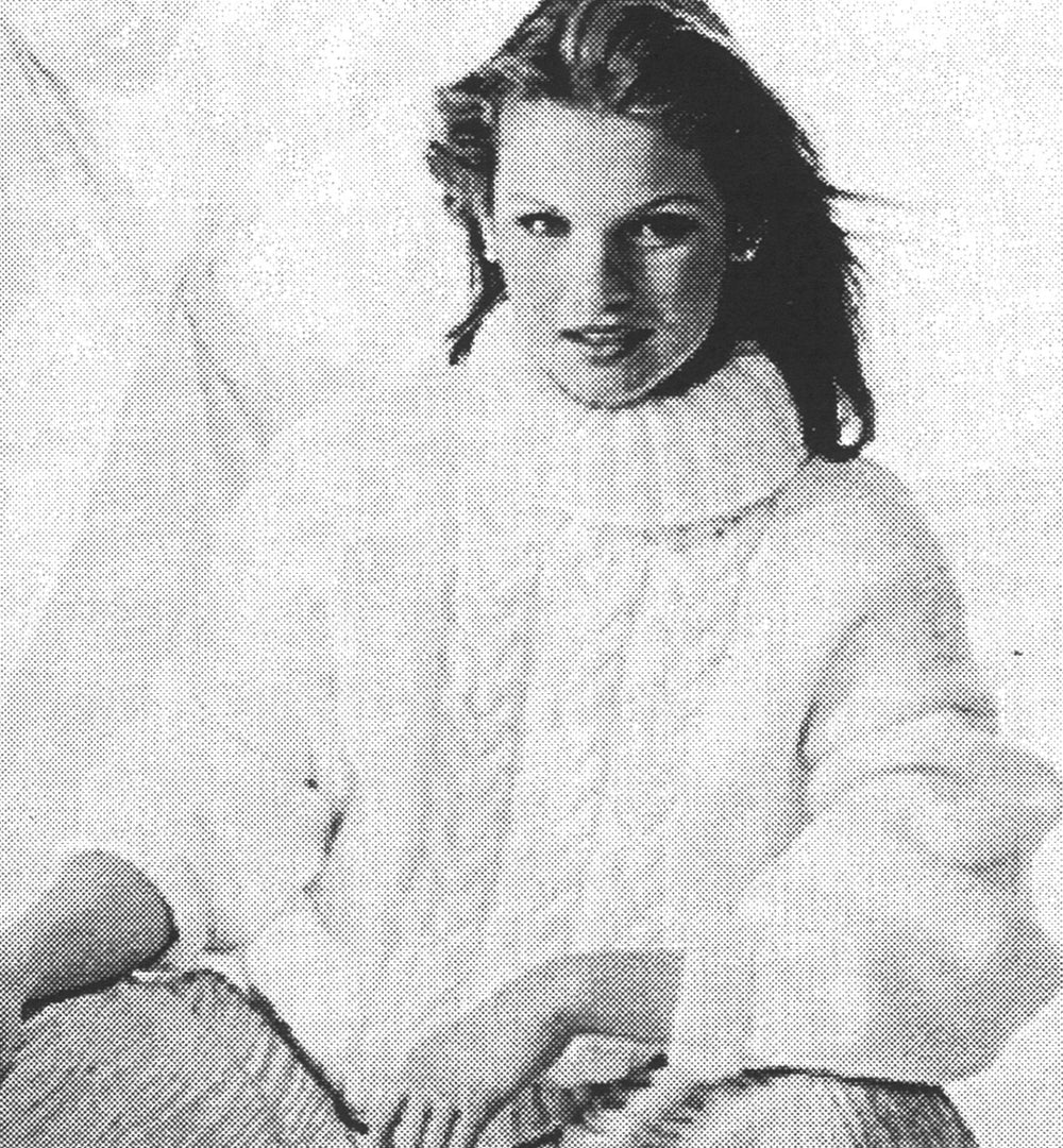 Modèle de pull câblé épais