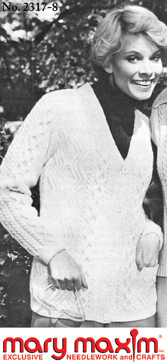 Ladies' or Men's Cardigan Pattern