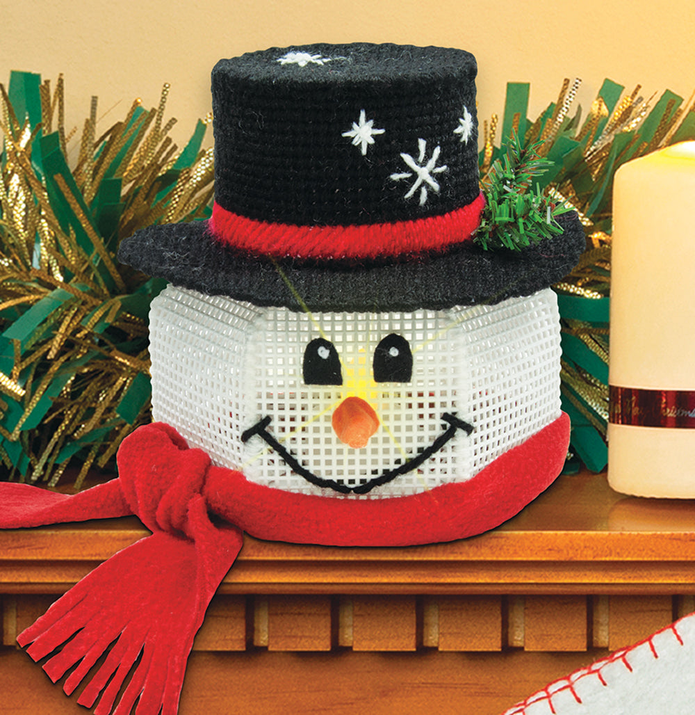 Votive Snowman Pattern