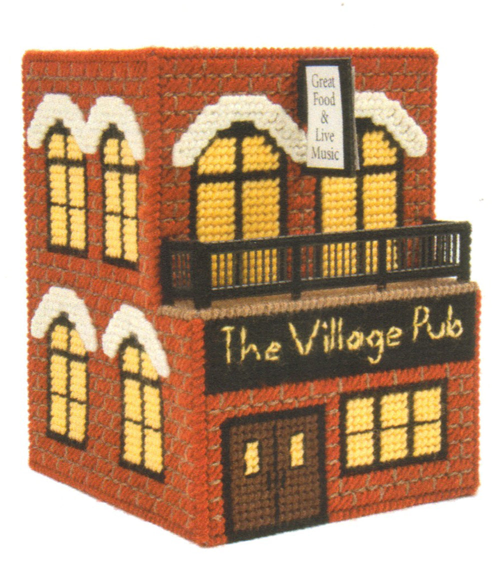 Plastic Canvas Village Pub Pattern