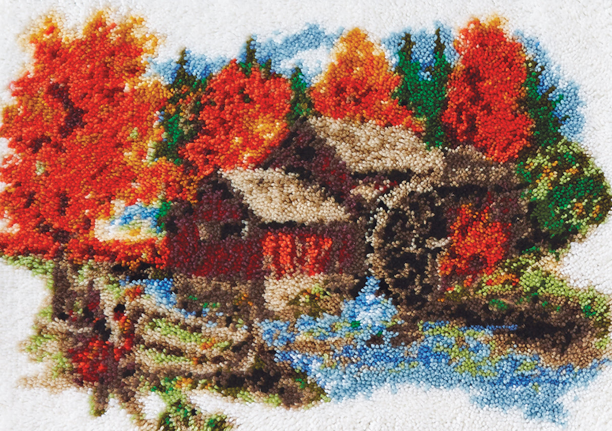 Fall Mill Latch Hook Rug Pattern
