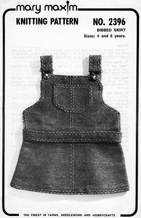 Patron de jupe à bavette