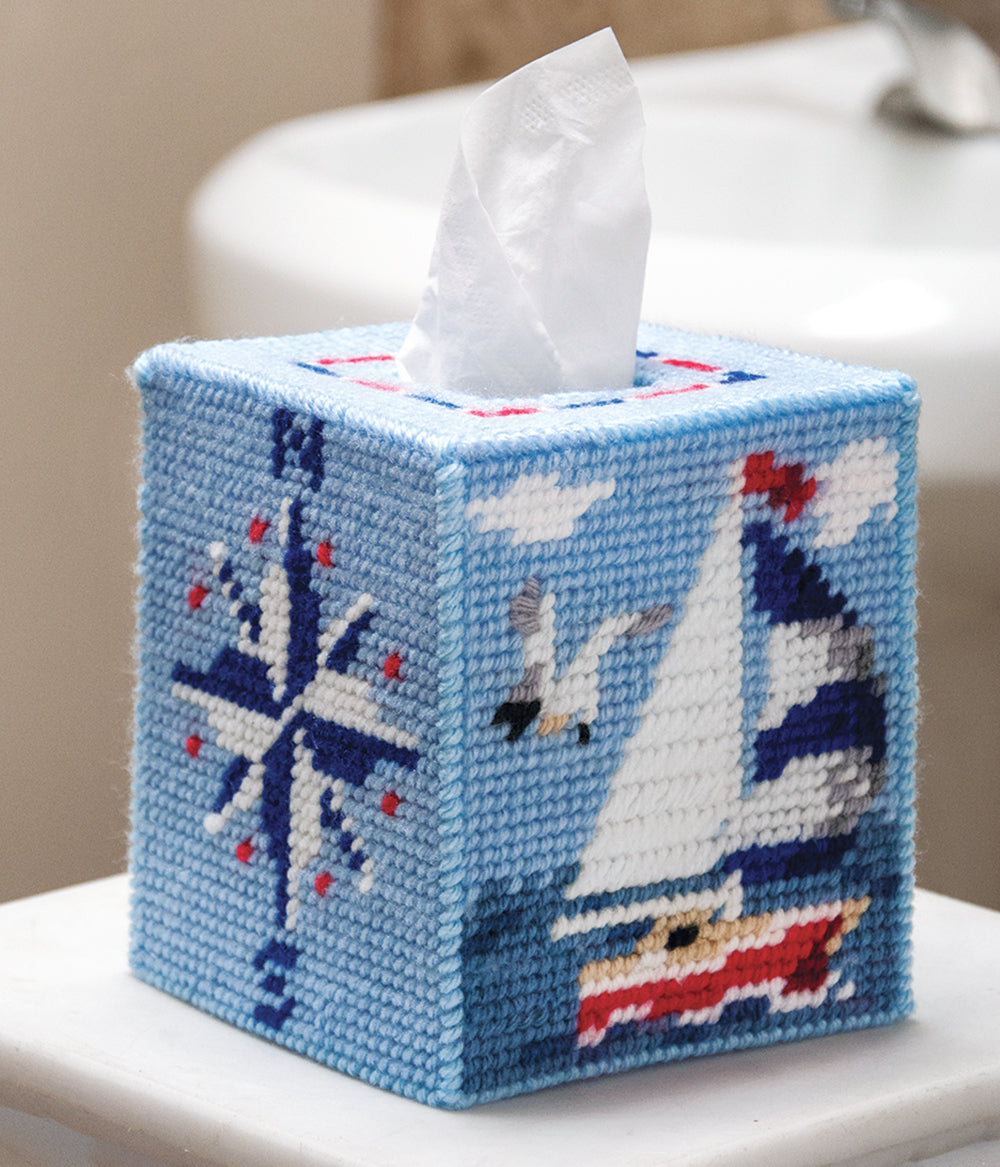 Set Sail Tissue Box Cover Pattern