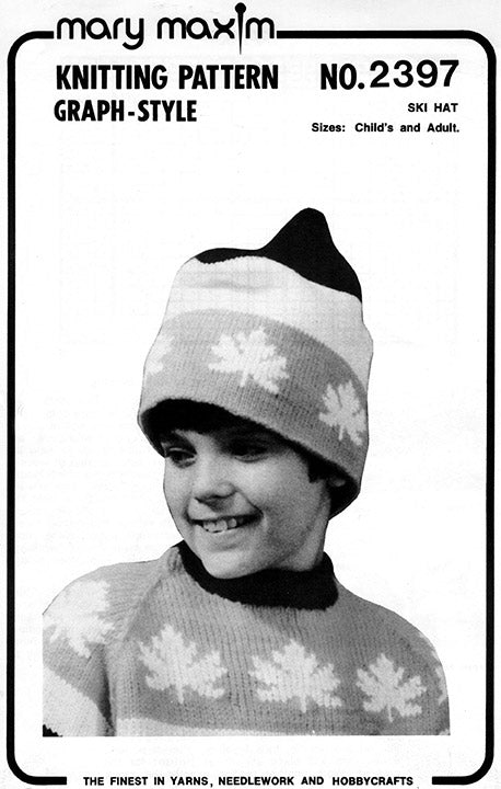 Maple Leaf or Stars Ski Hat Pattern