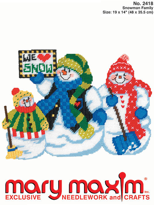 Snowman Family Pattern