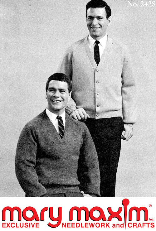 Men's Bell Sleeve Cardigan and Pullover Pattern