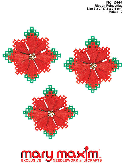 Ribbon Poinsettias Pattern