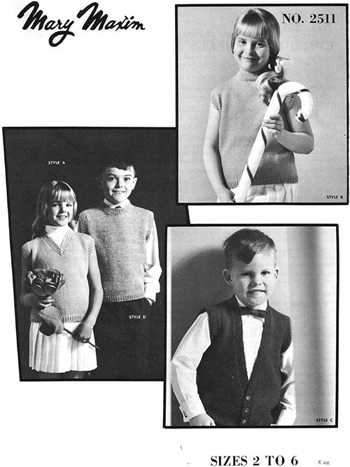 Children's Shells and Vest Pattern