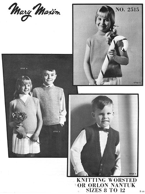 Children's Shells and Vest Pattern