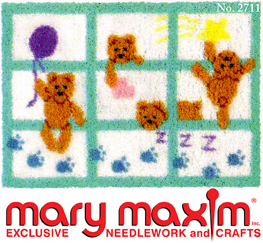 Bears on My Blanket Rug Pattern