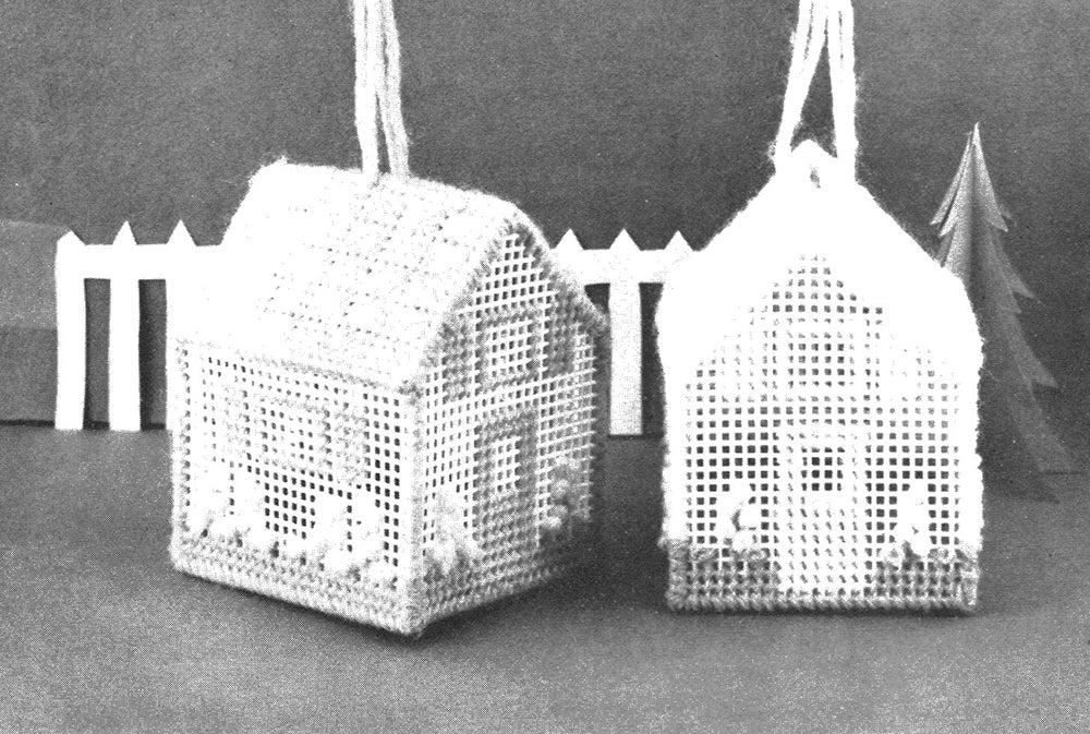 Potpourri Houses - Plastic Canvas Pattern