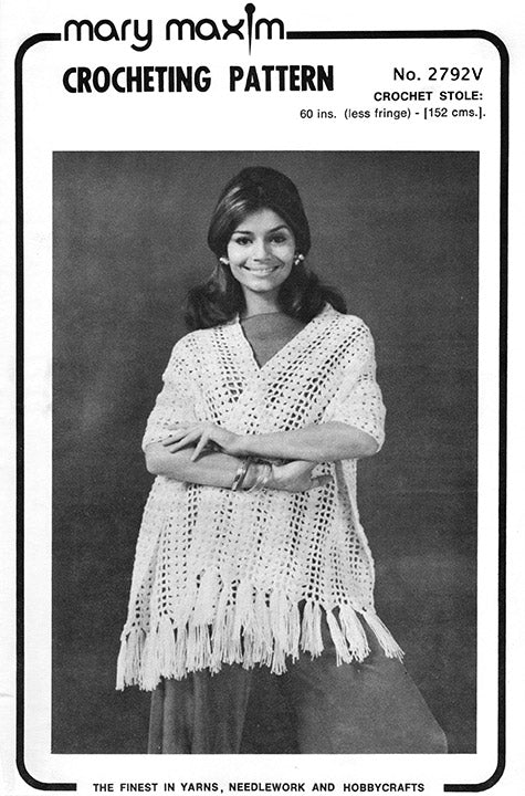 Modèle d'étole au crochet