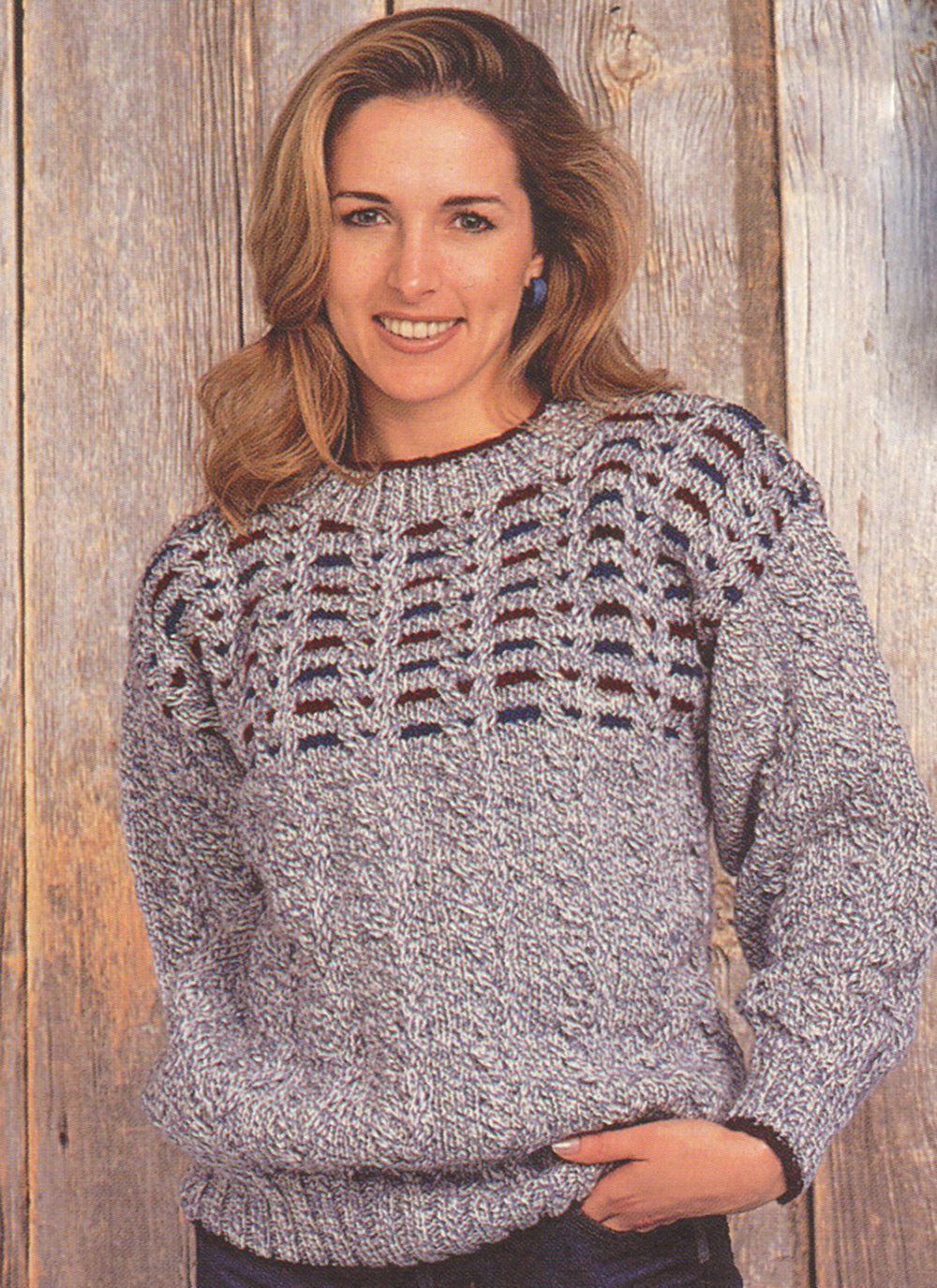 Cabled Ragg Pullover Pattern