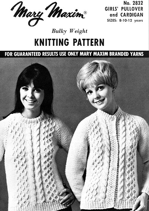 Patron de pull et cardigan fille