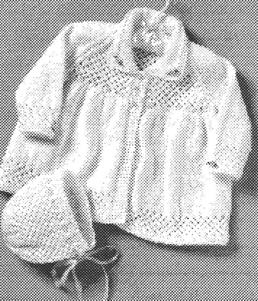 Modèle de manteau et de bonnet pour bébé