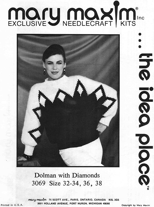 Dolman with Diamonds Pattern