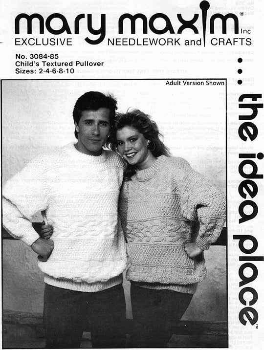 Modèle de pull texturé pour enfant