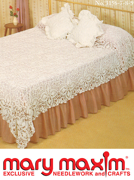 Modèle de couvre-lit au crochet ananas