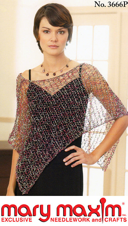Free Light 'n Lacy Poncho Pattern