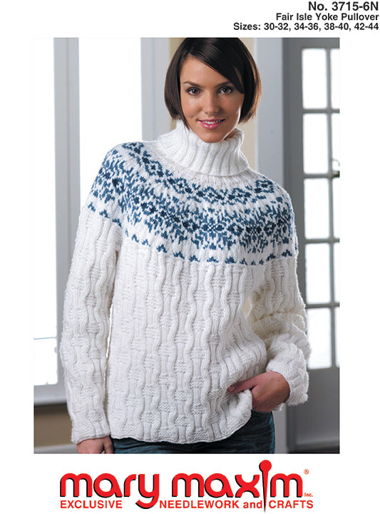 Fair Isle Yoke Pullover Pattern