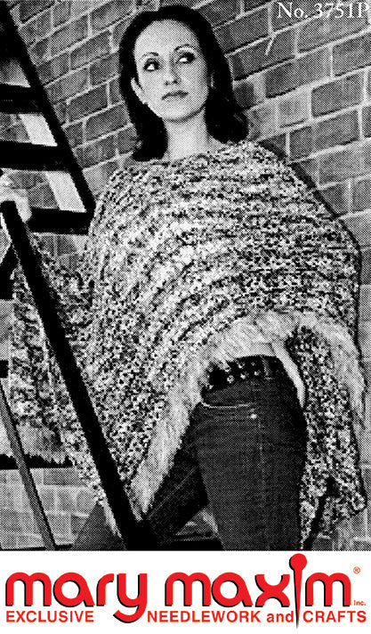 Modèle de poncho multi-fils