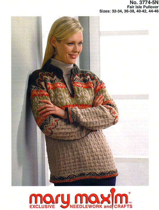 Fair Isle Pullover Pattern