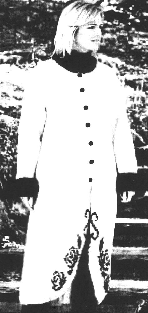 Patron de manteau chaud et confortable pour femme