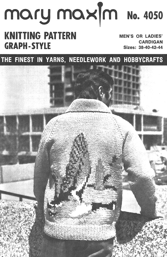 Men's or Ladies' Goose Cardigan Pattern