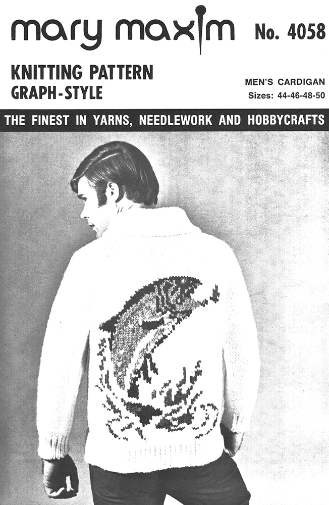 Modèle de cardigan de poisson pour hommes