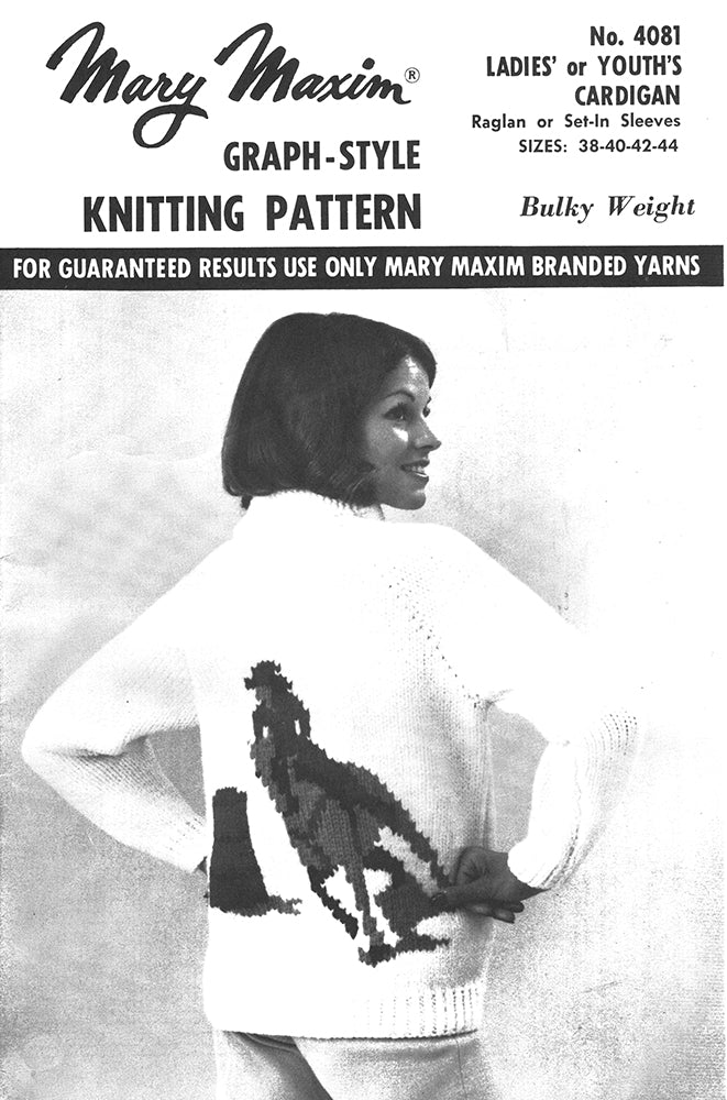 Adult's Barrel Racing Cardigan Pattern