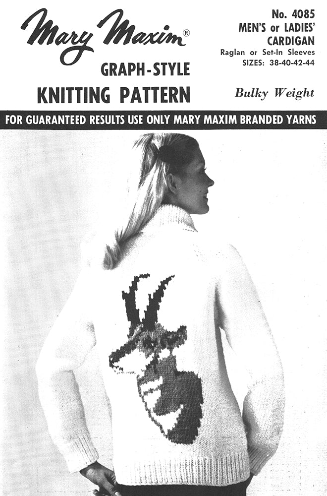 Men's or Ladies' Antelope Cardigan Pattern