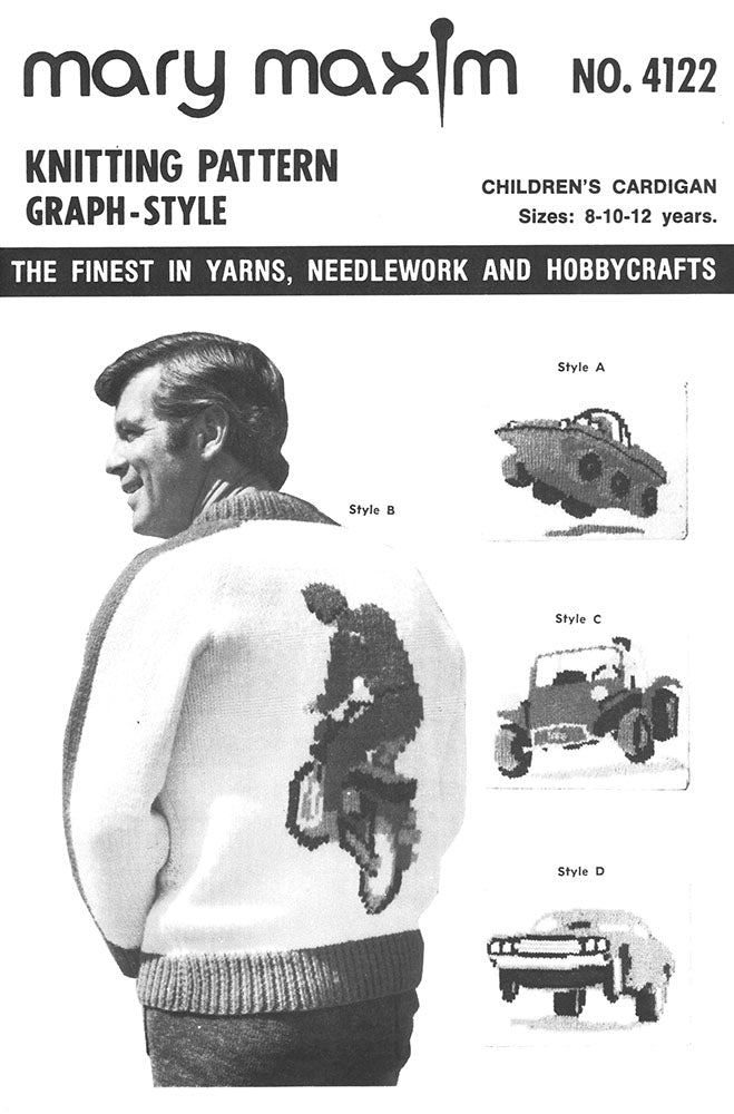 Children's Recreational Vehicles Cardigan Pattern