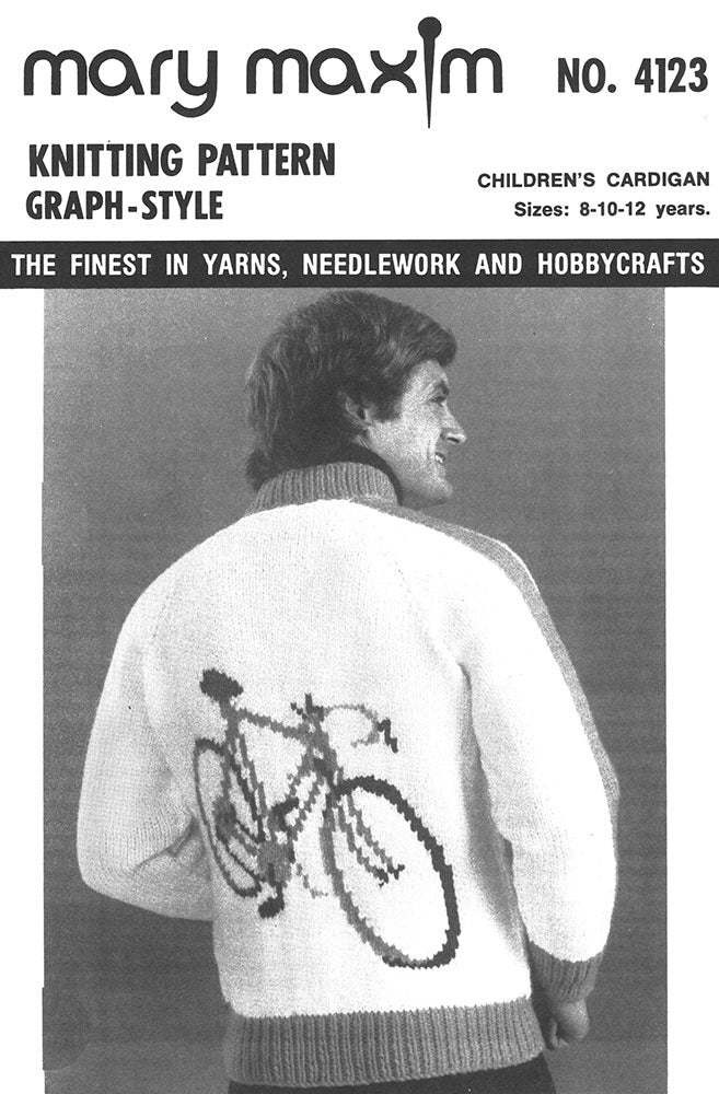 Children's Bicycle Cardigan Pattern