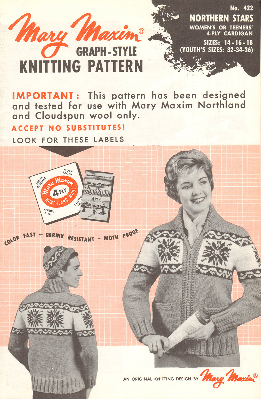 Northern Stars Cardigan and Toque Pattern