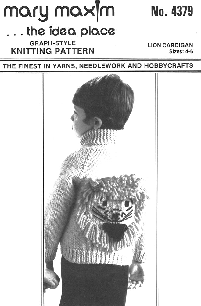 Lion Cardigan Pattern