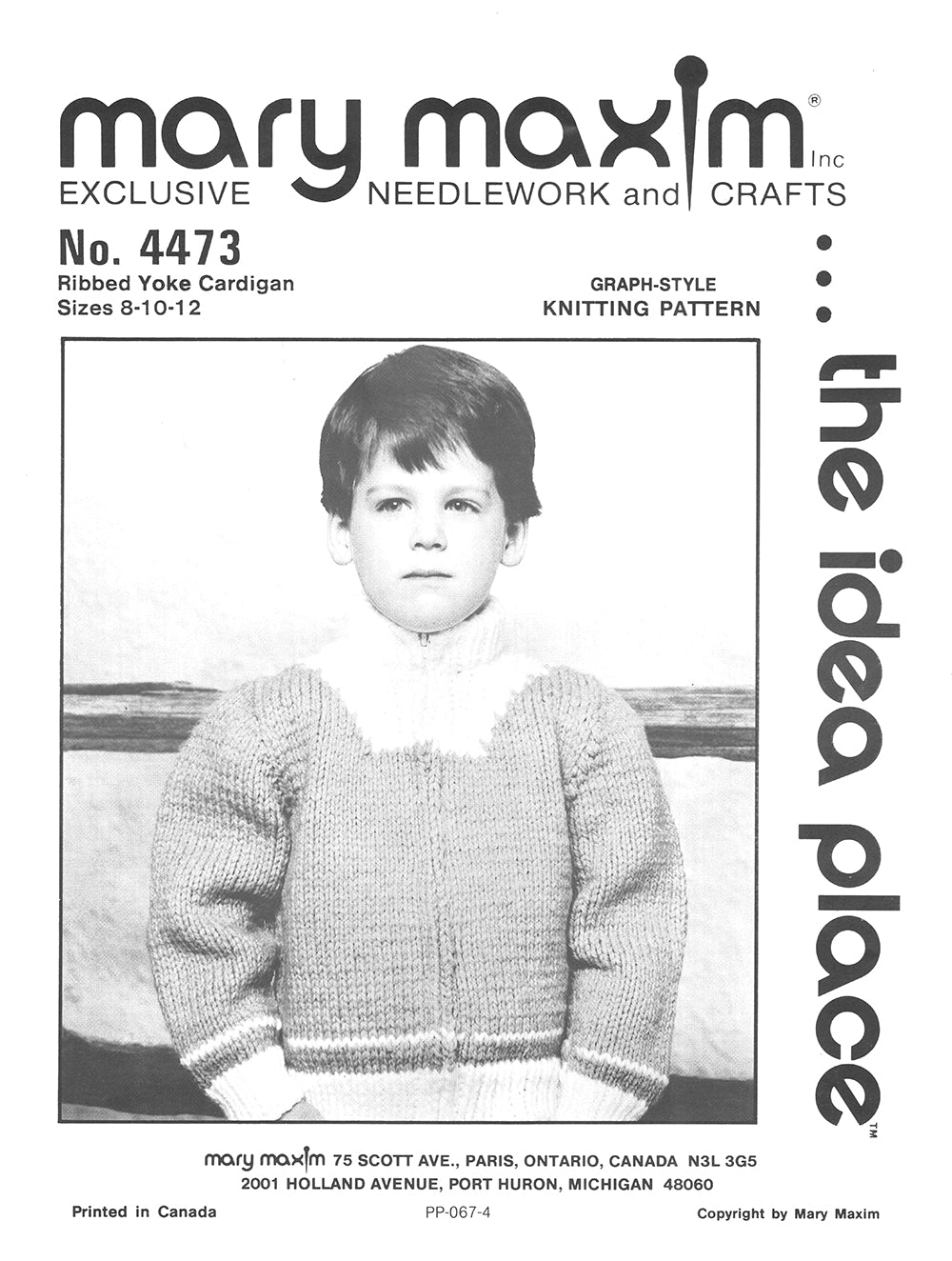 Ribbed Yoke Cardigan Pattern