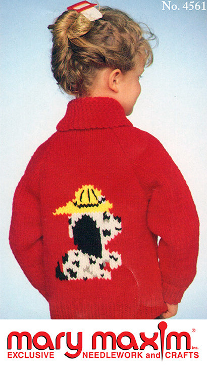Fireman Puppy Cardigan Pattern
