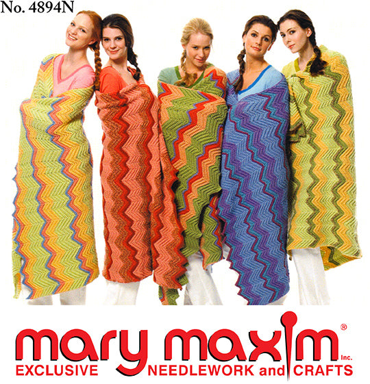 Modèle afghan gratuit Bernat Ripple