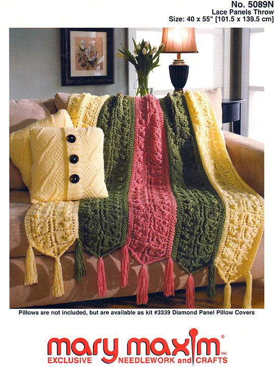 Modèle de jeté de panneaux en dentelle