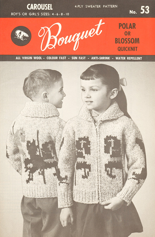 Modèle de cardigan carrousel