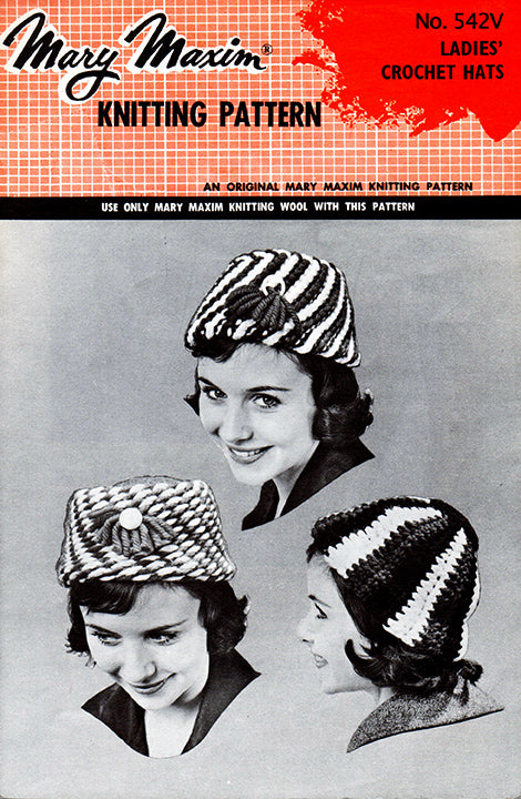 Ladies' Crochet Hats Pattern