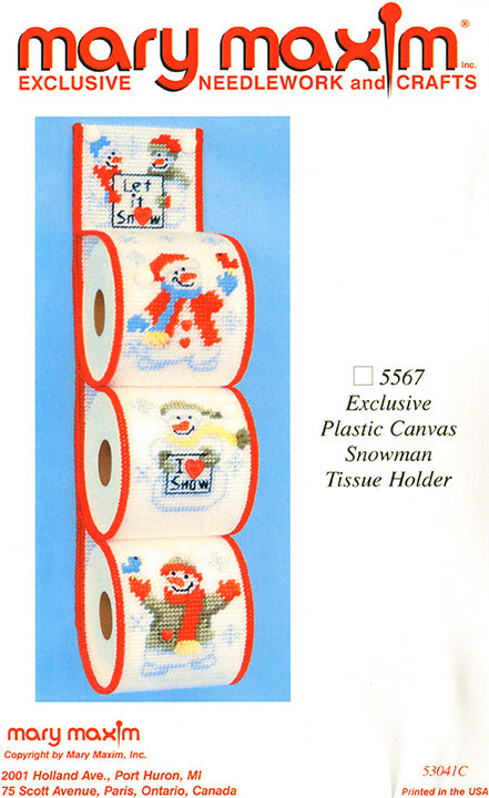 Snowman Tissue Holder Pattern