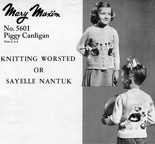 Piggy Cardigan Pattern