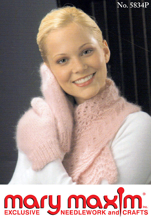 Patron d'ensemble écharpe et mitaines