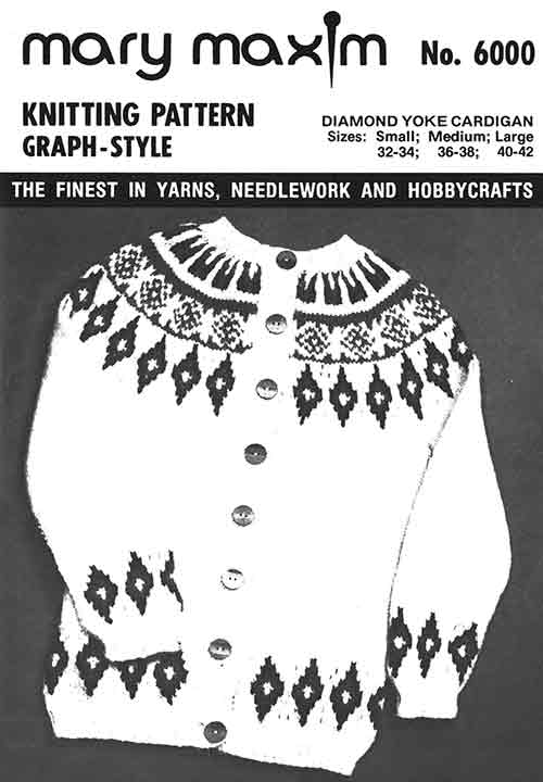 Diamond Yoke Cardigan Pattern