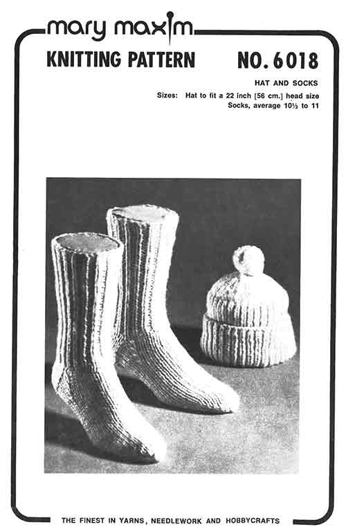 Patron de chapeau et de chaussettes