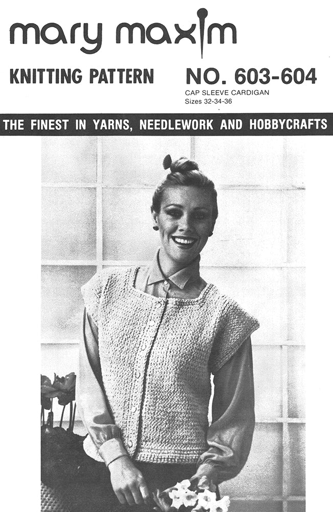 Cap Sleeve Cardigan Pattern