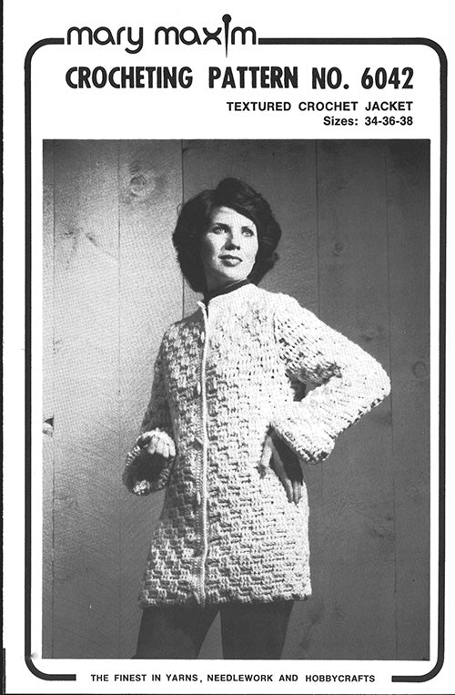 Modèle de veste au crochet texturé