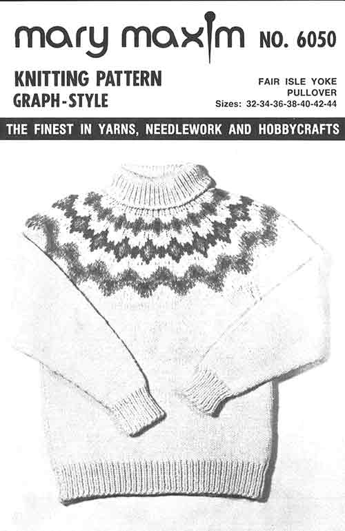Fair Isle Yoke Pullover Pattern